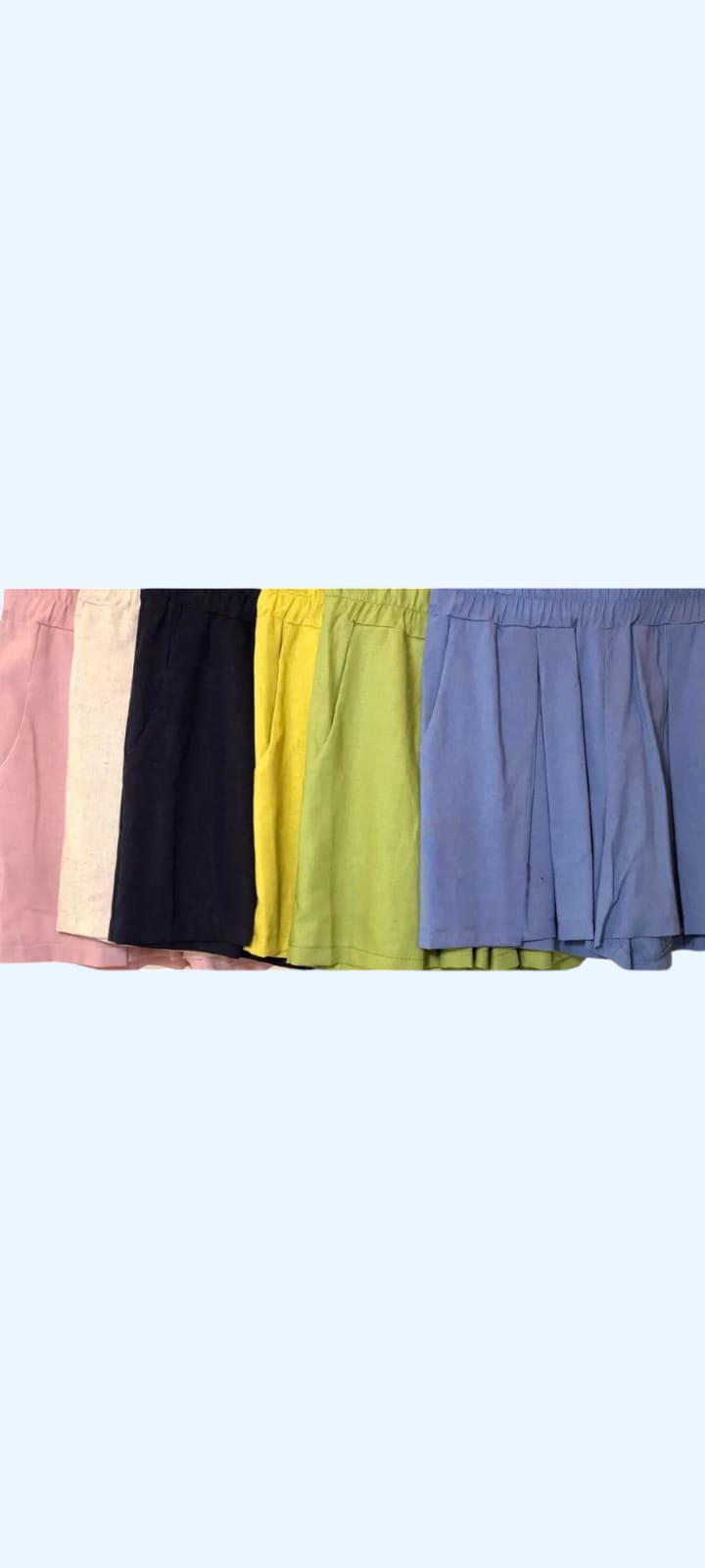 pantaloncino lino viscosa